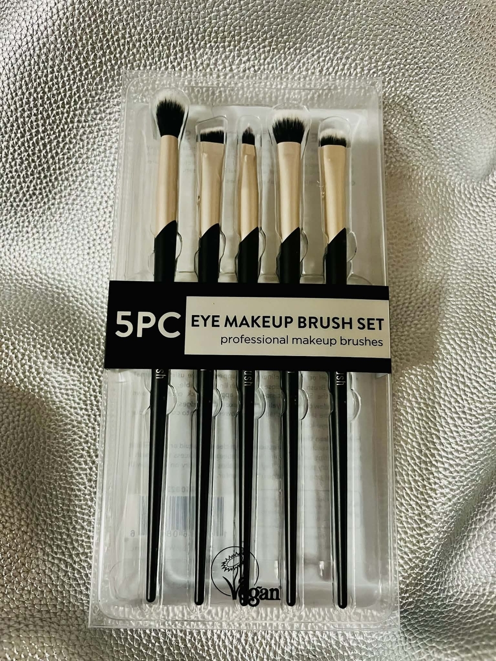 5PC Eye Makeup Brush Set - Black & Gold